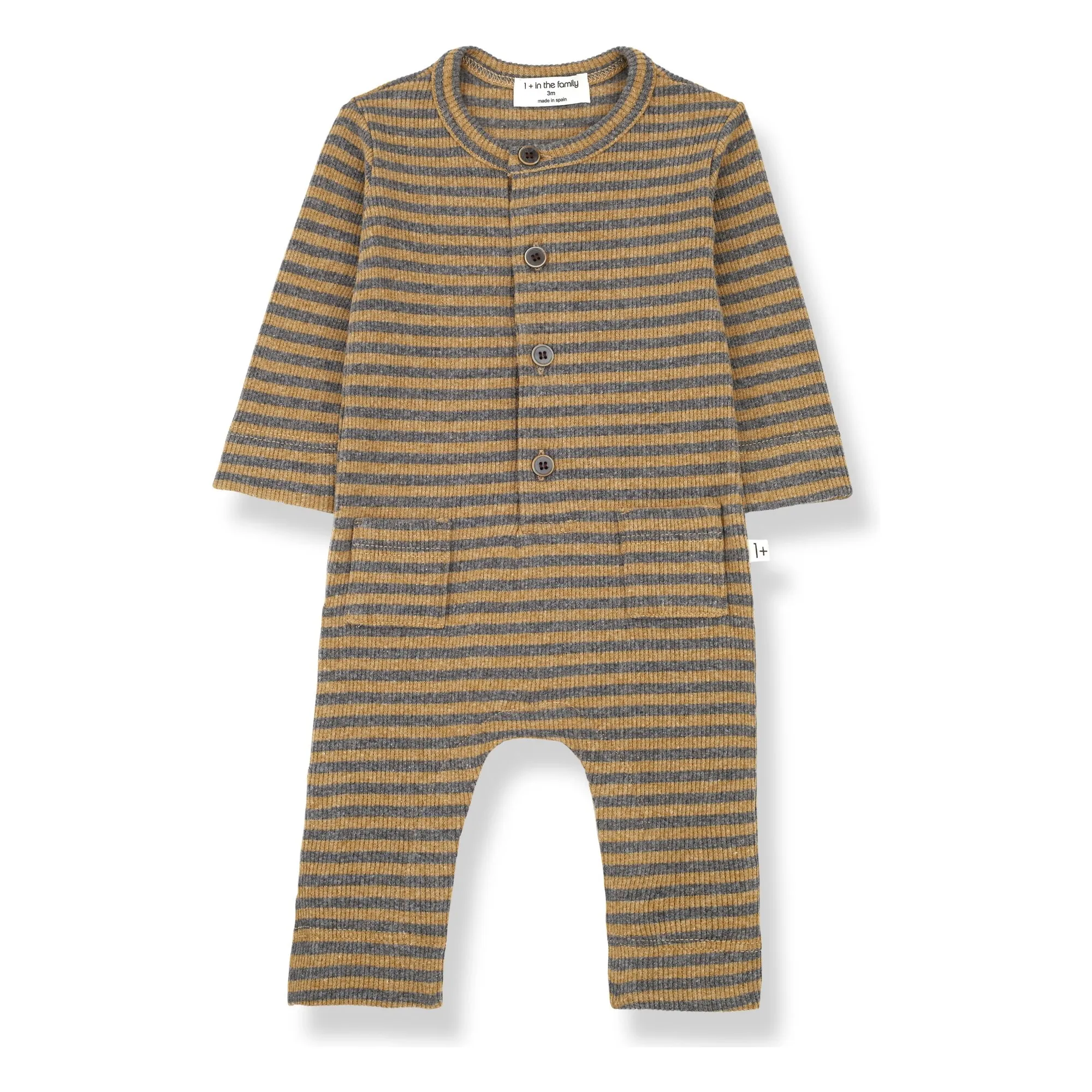1+ In The Family Ochre Timot Jersey Jumpsuit
