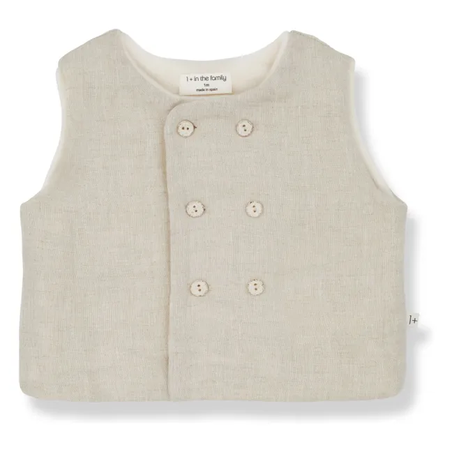 Rebeca Elias de lino y bambú | Beige