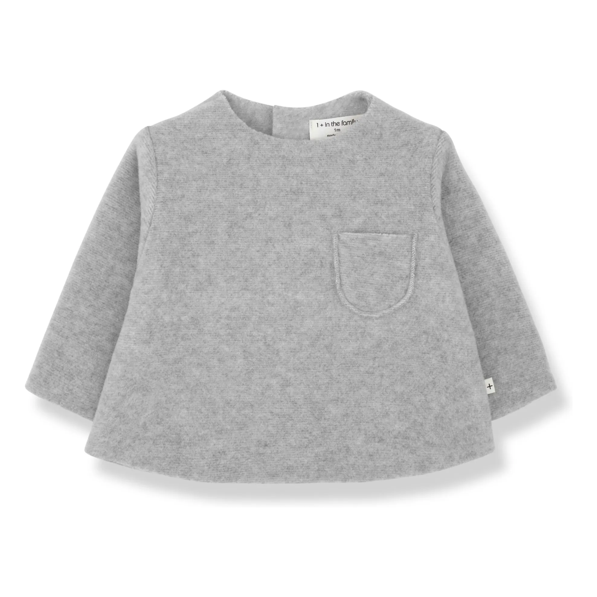 1+ In The Family Light Grey Alex Bamboo Sweater