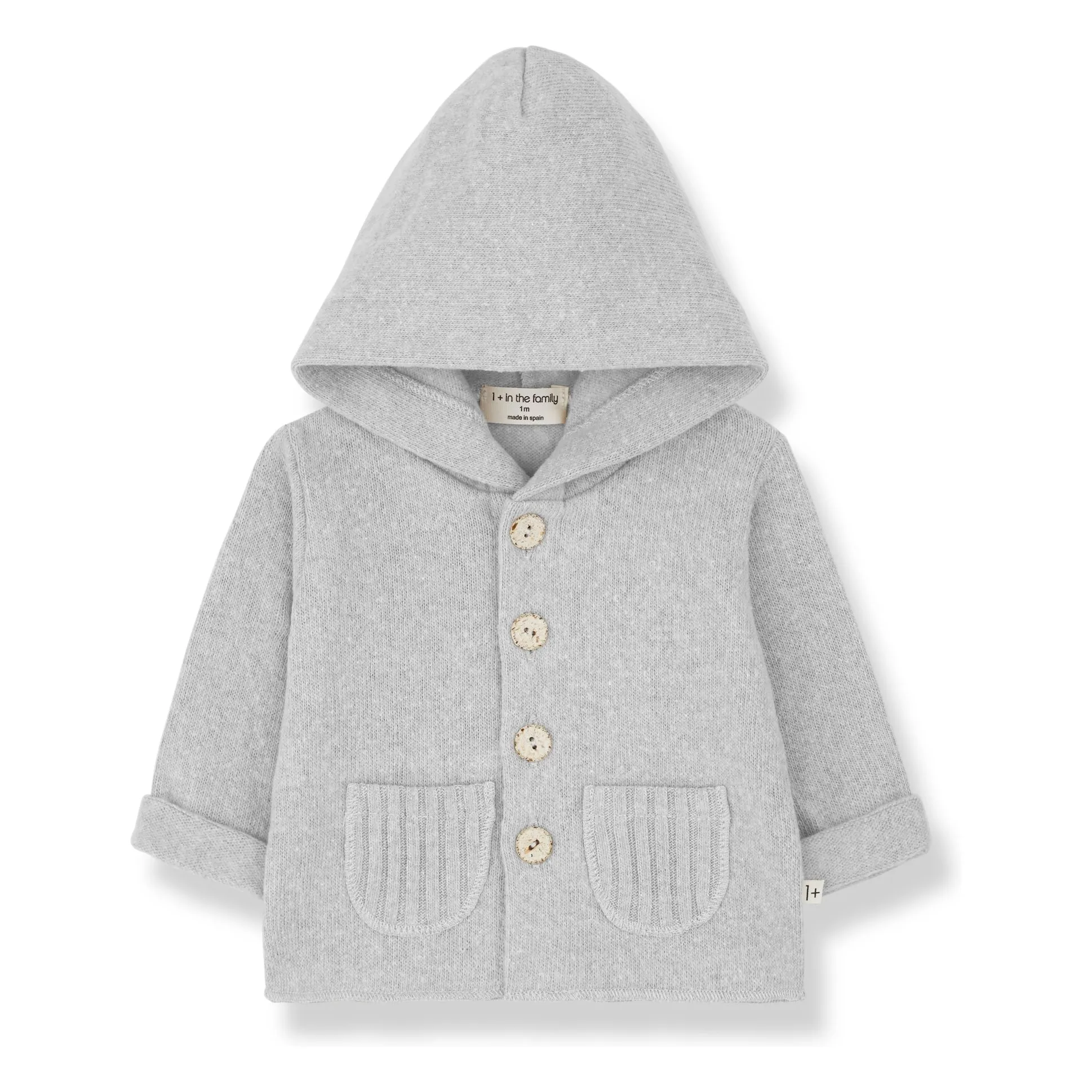 1+ In The Family Light Grey Cesc Polar Jacket