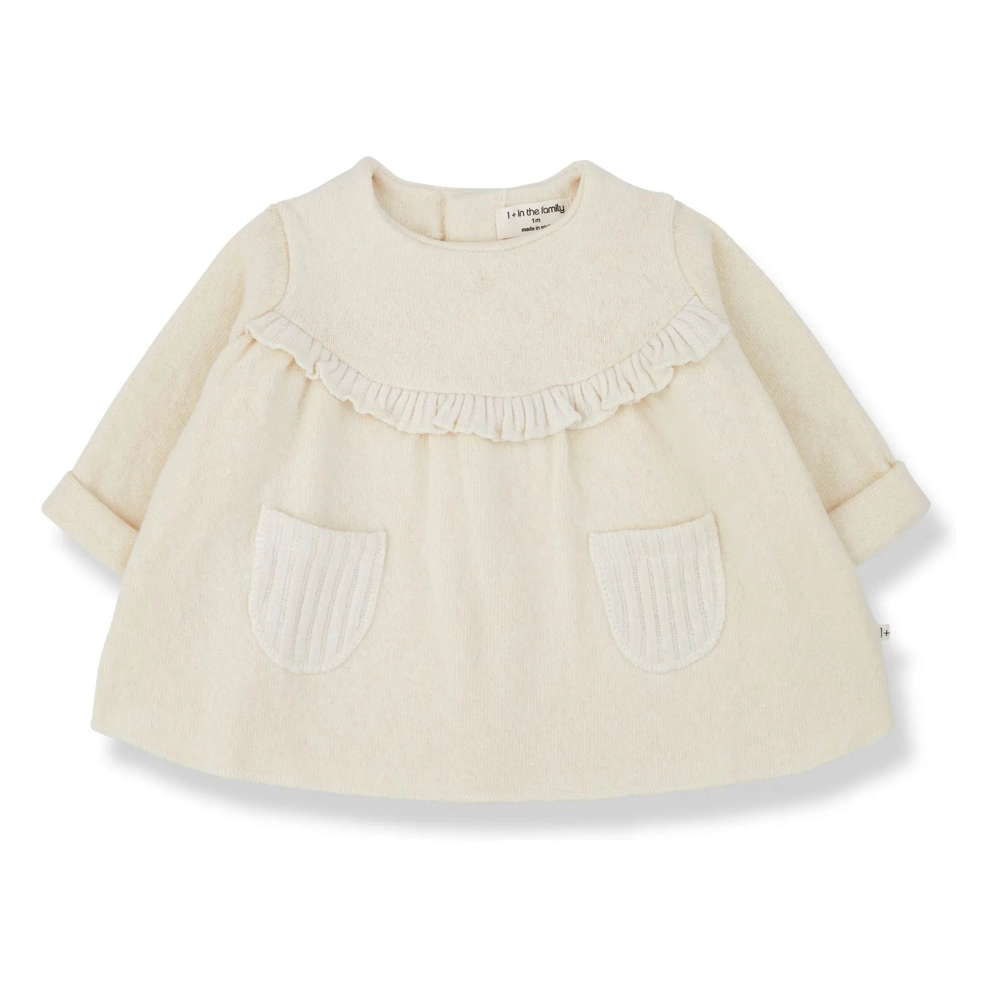 1+ In The Family Ecru Isona Polar Dress