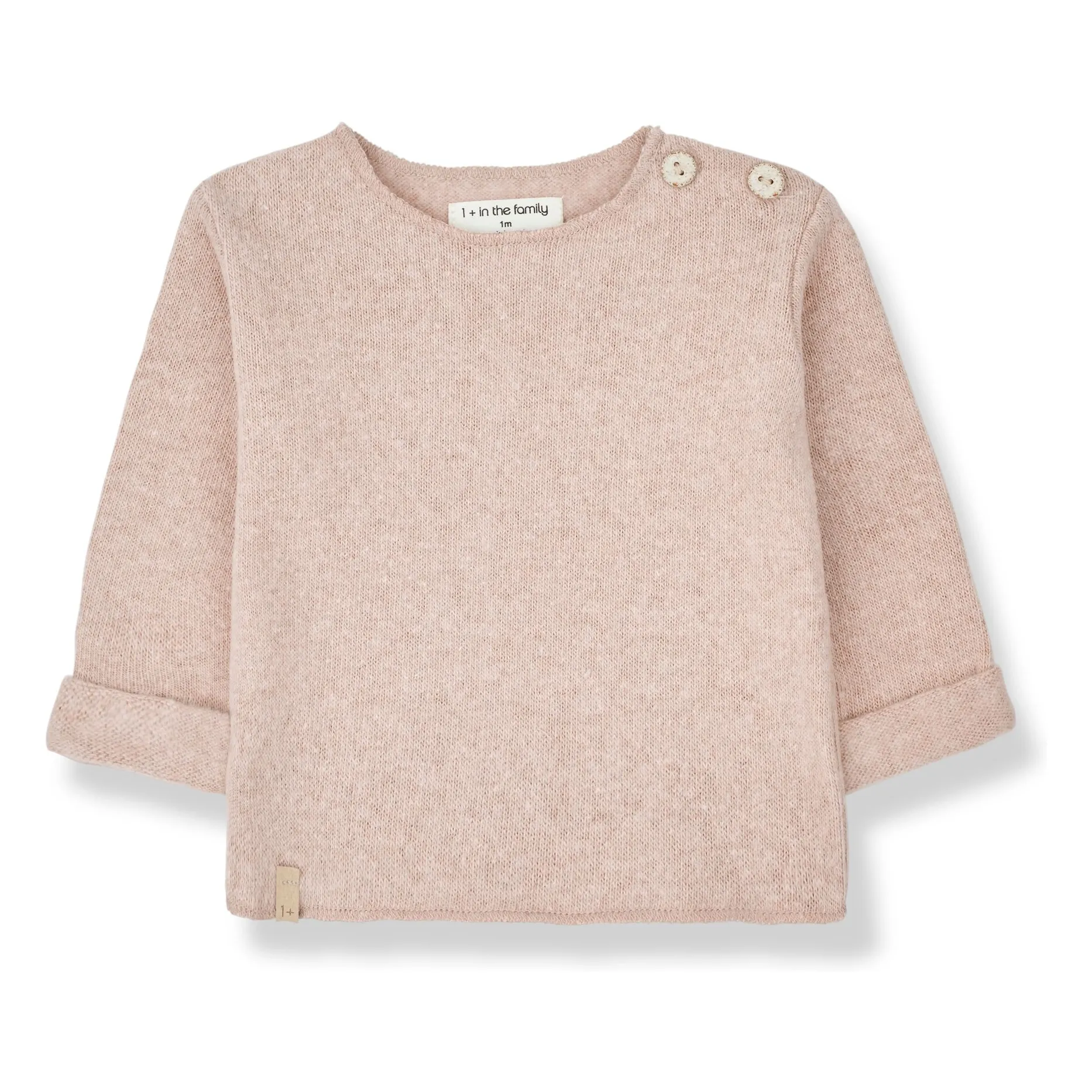 1+ In The Family Pale Pink Chapin Polar Sweater