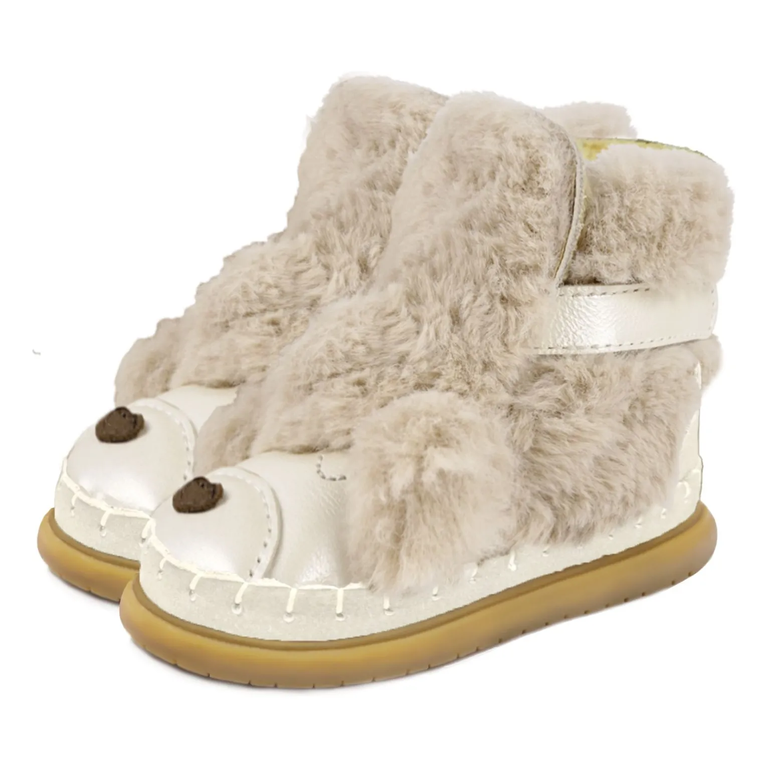 Donsje Silver Exclusive Dubu Poodle Filled Boots