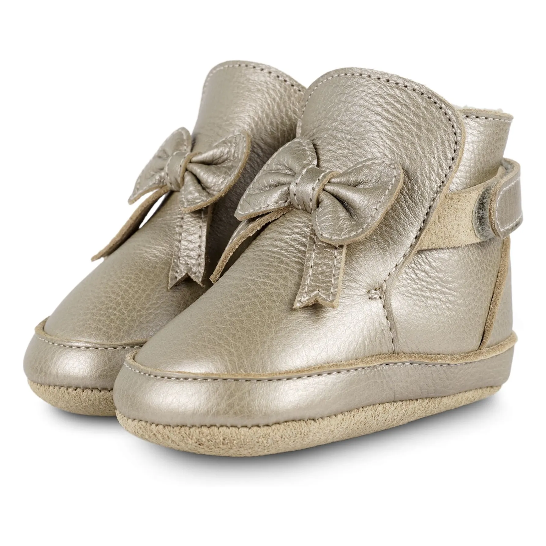 Donsje Gold Cubow Filled Slippers