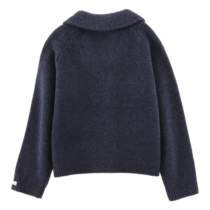 Cardigan Kicher | Bleu marine- Image produit n°2