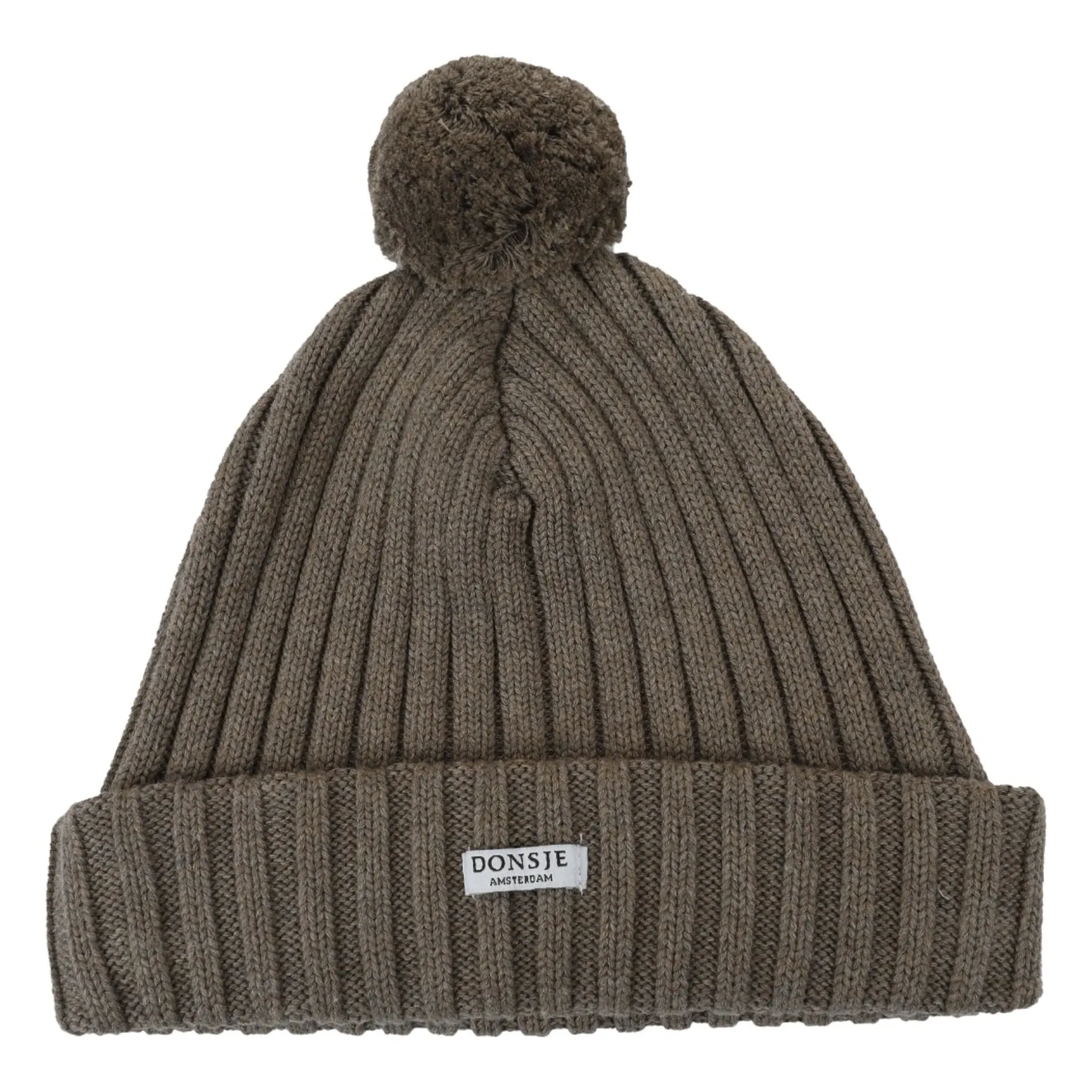 Donsje Brown Pompom Hat