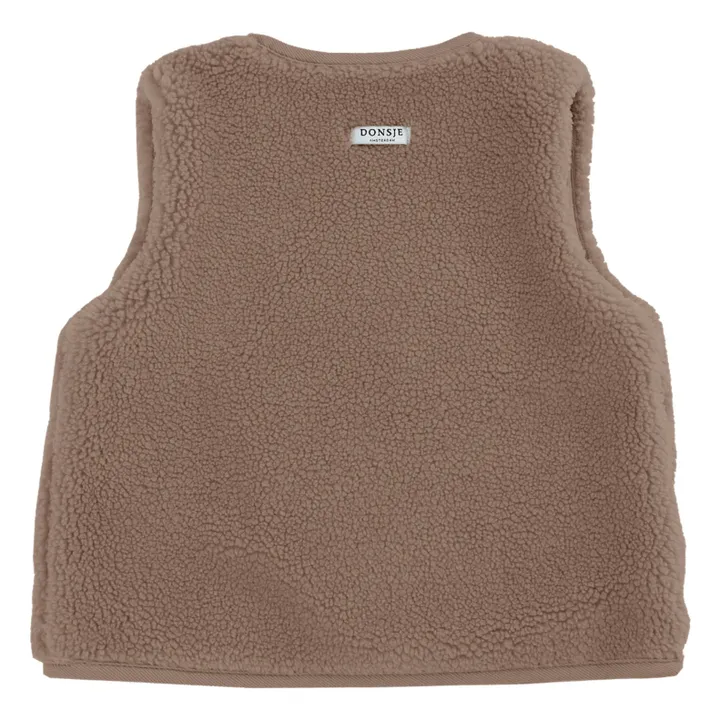 Monty Sleeveless Vest | Brown- Product image n°4