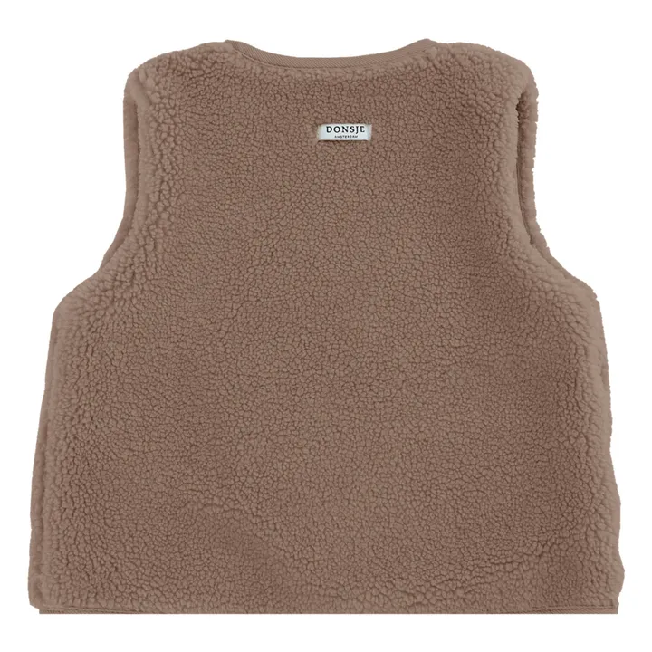 Monty Sleeveless Vest | Brown- Product image n°3
