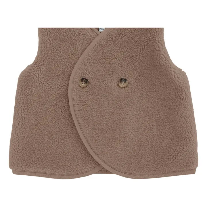 Monty Sleeveless Vest | Brown- Product image n°2