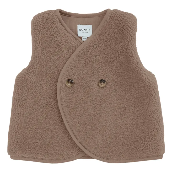 Monty Sleeveless Vest | Brown- Product image n°0