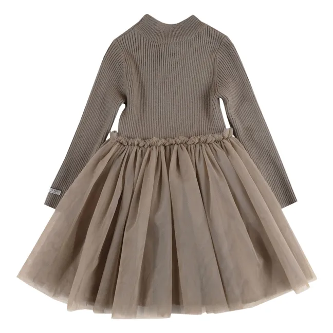 Kleid Lotus | Maulwurfsfarben