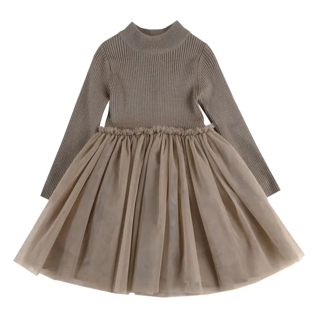 Kleid Lotus | Maulwurfsfarben