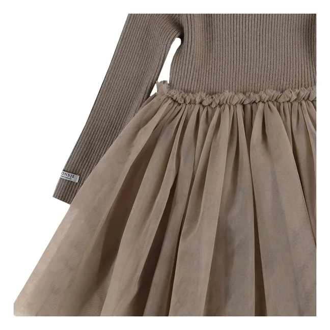 Kleid Lotus | Maulwurfsfarben