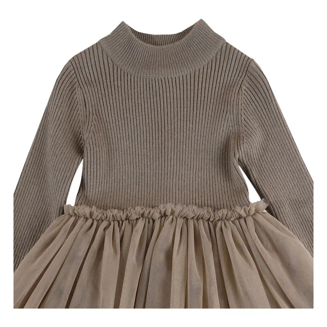 Kleid Lotus | Maulwurfsfarben