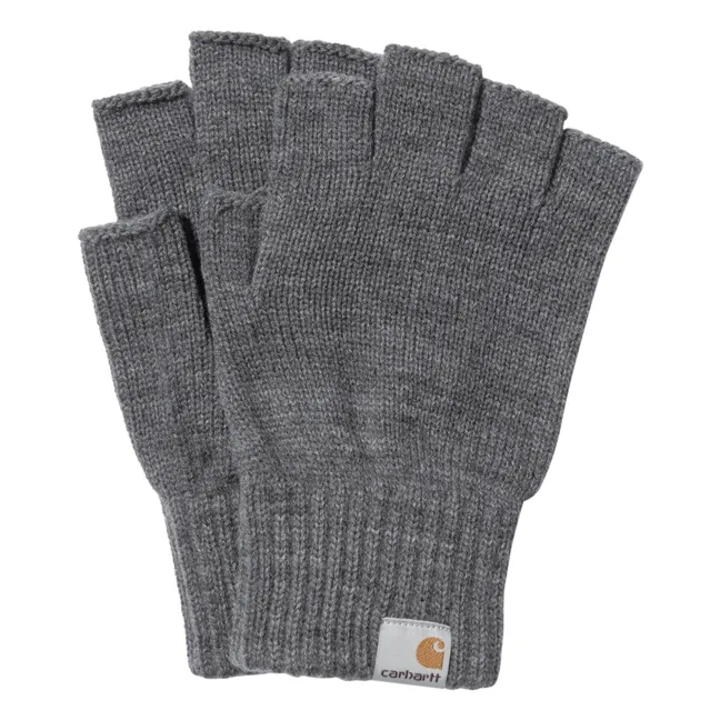 Guanti con logo | Grigio chiné