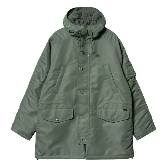 Parka con capucha Olten | Verde Gris