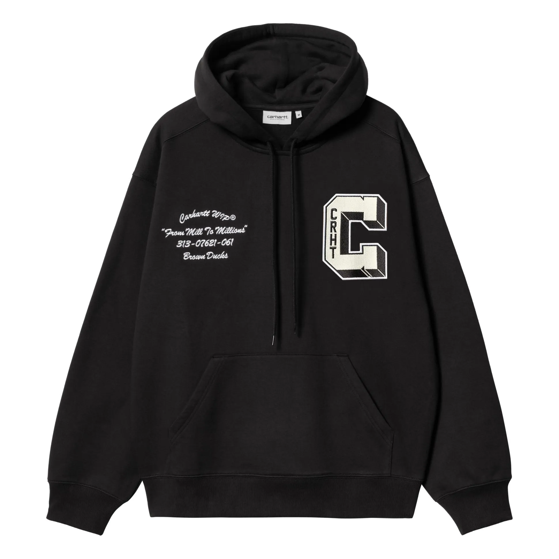 Hoodie Brown Ducks | Noir- Image produit n°0