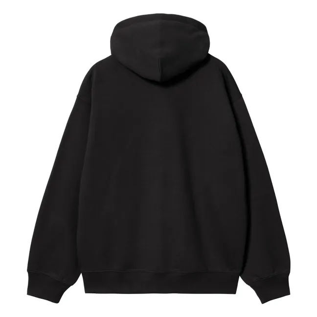 Sudadera con capucha Patos marrones | Negro