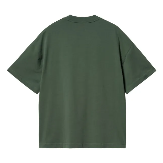 T-Shirt Signature Script Bio-Baumwolle | Waldgrün