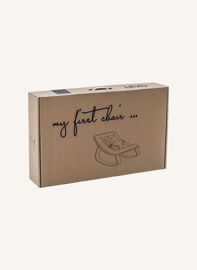 Levo Baby Bouncer - Walnut & Ecru Organic Cotton Cushion | Ecru