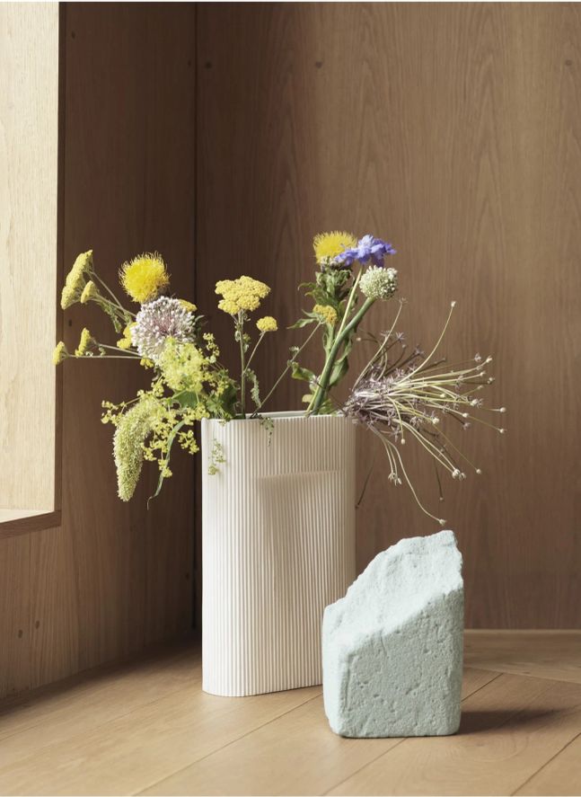 Vase Ridge | Crème