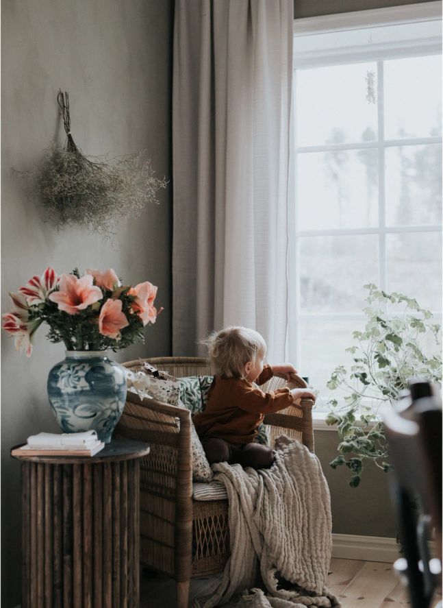 Plaid Mellow en lin et coton | Blush