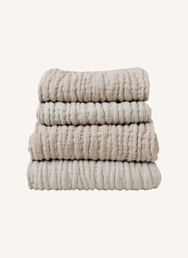Plaid Mellow en lin et coton | Blush