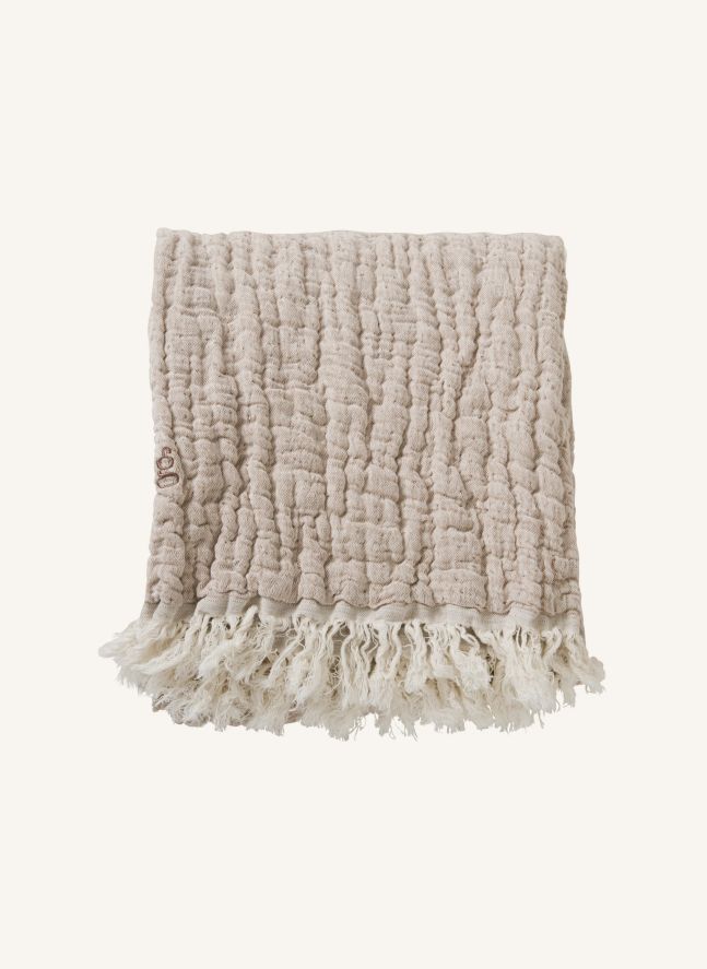 Plaid Mellow en lin et coton | Blush