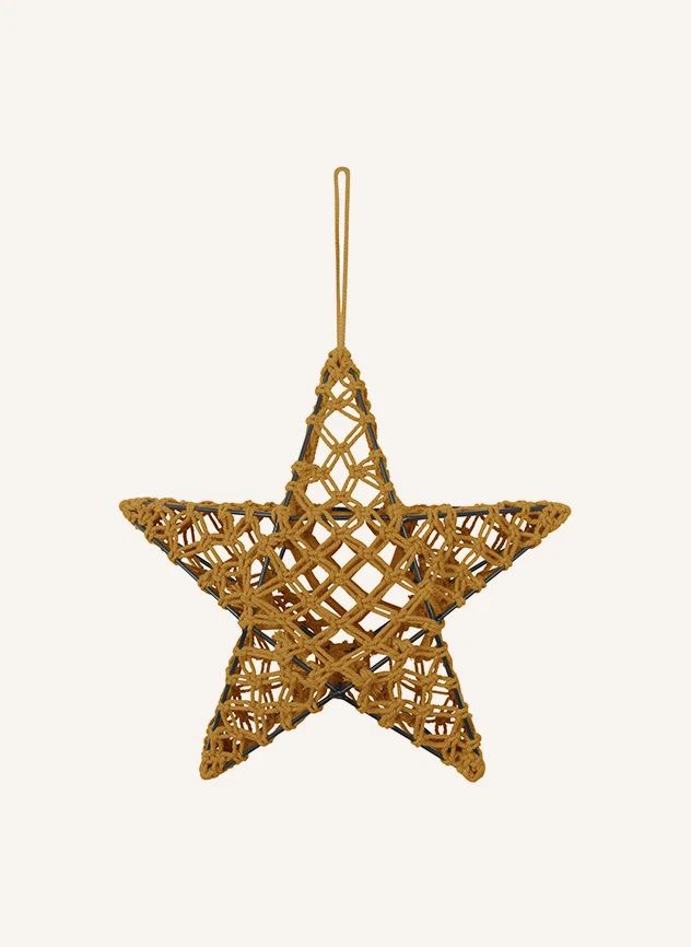 Lámpara estrella macramé | Gold S024