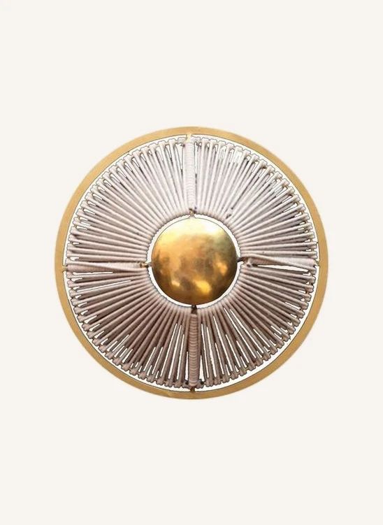 Applique 1 rond corde | Doré- Image produit n°0