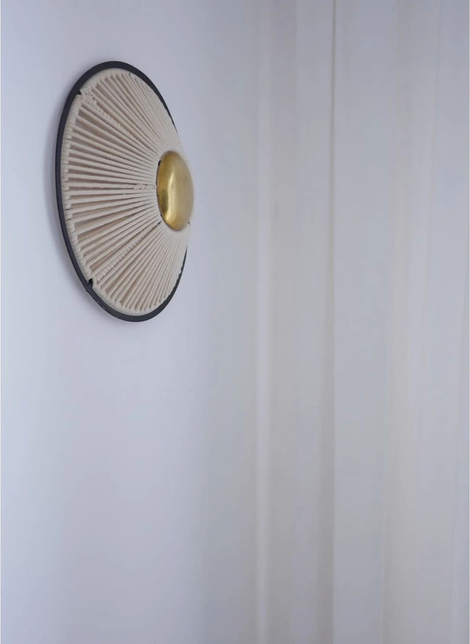 Applique 1 rond corde | Doré- Image produit n°1