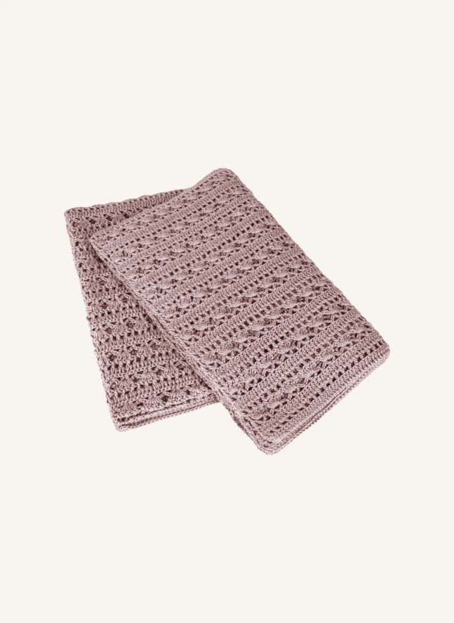 Manta Tara de crochet | Dusty Pink S007