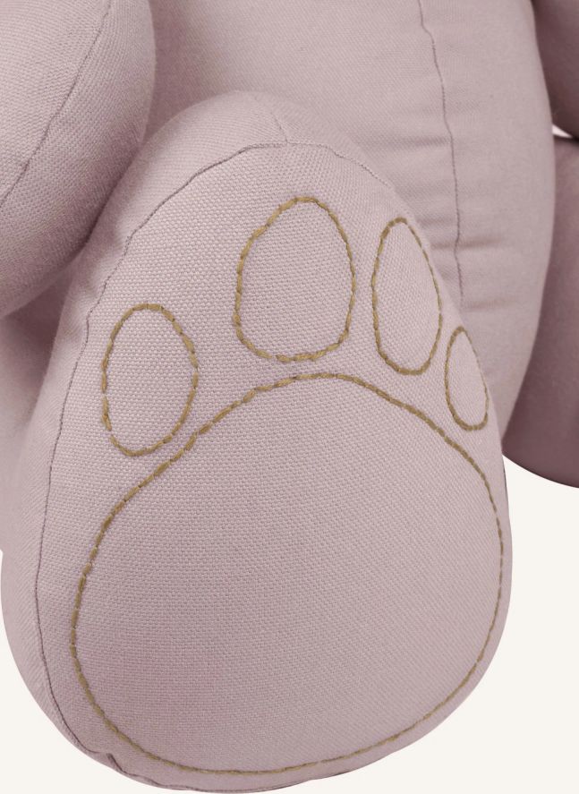 Oso Peluche en canvas de Algodón bio | Dusty Pink S007