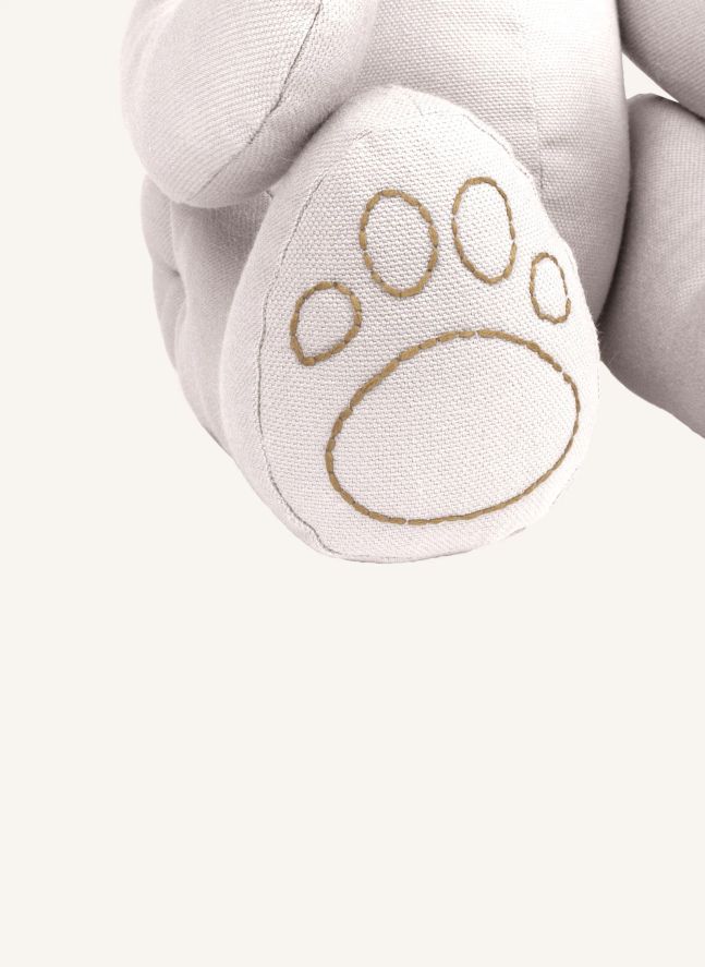Oso Peluche en canvas de Algodón bio | Powder S018
