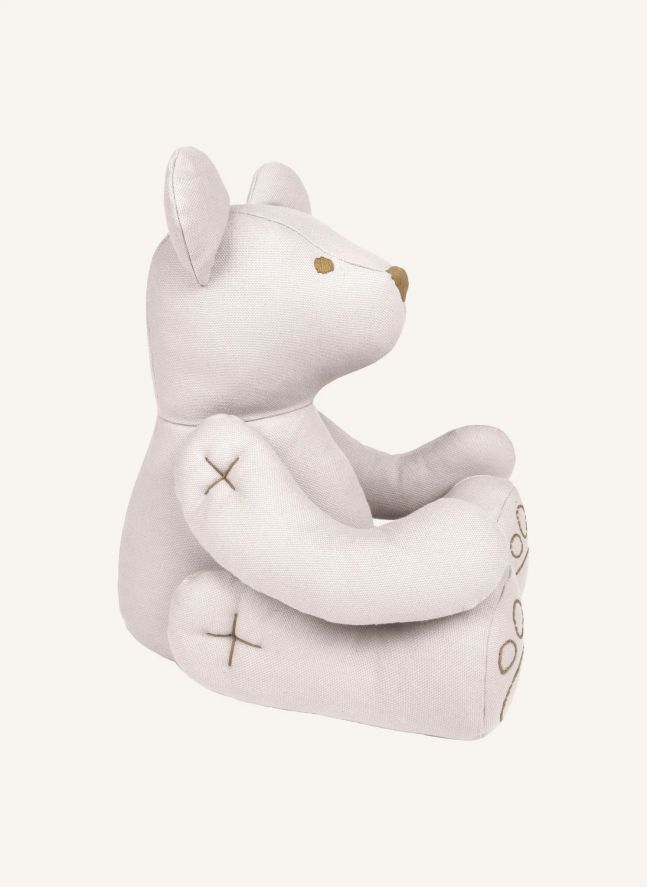 Oso Peluche en canvas de Algodón bio | Powder S018