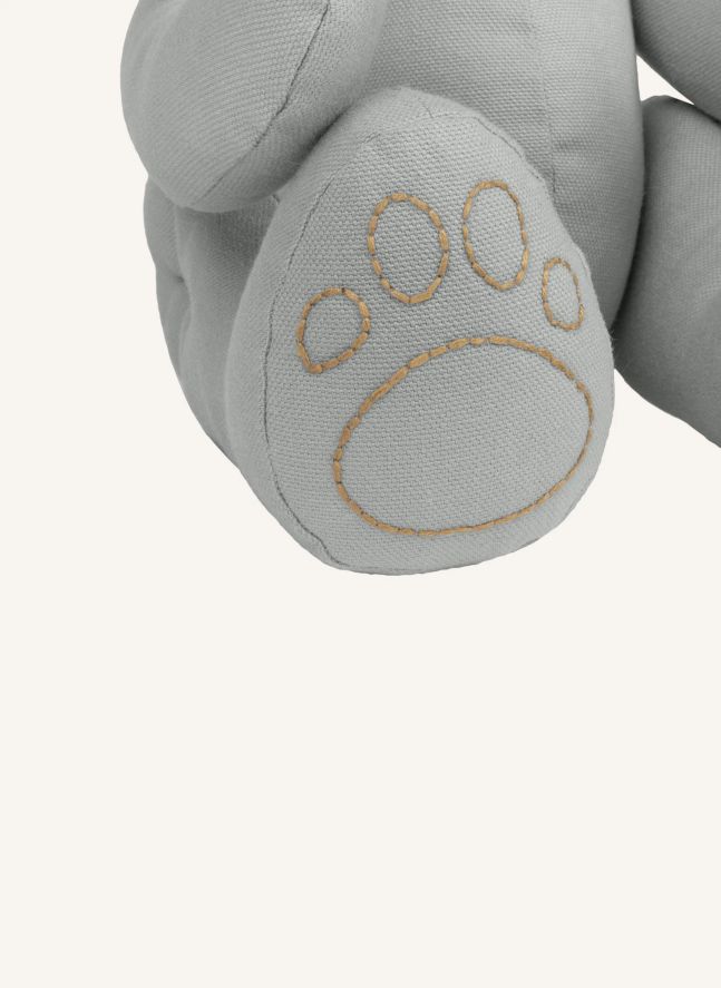 Oso Peluche en canvas de Algodón bio | Silver Grey S019
