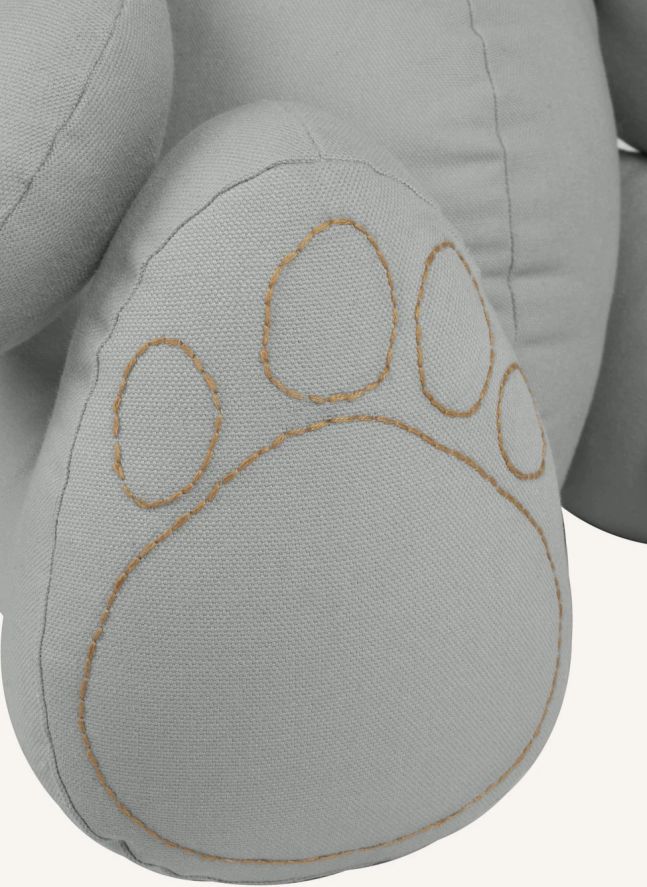 Oso Peluche en canvas de Algodón bio | Silver Grey S019
