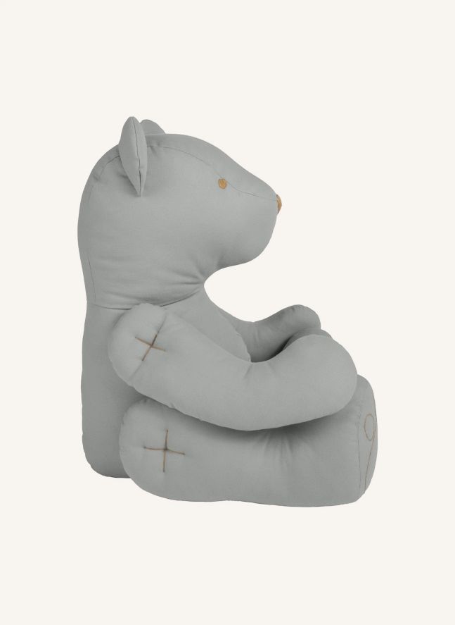 Oso Peluche en canvas de Algodón bio | Silver Grey S019