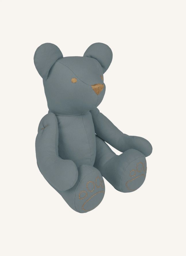 Oso Peluche en canvas de Algodón bio | Ice Blue S032