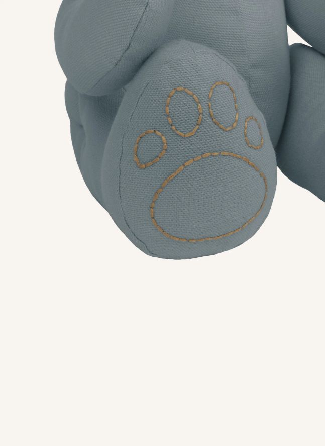 Oso Peluche en canvas de Algodón bio | Ice Blue S032