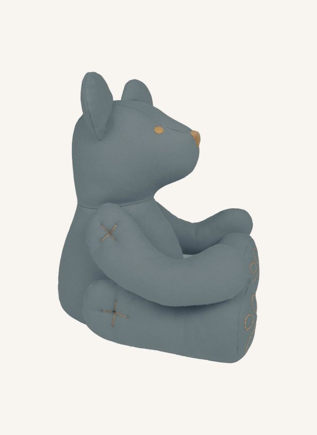 Oso Peluche en canvas de Algodón bio | Ice Blue S032