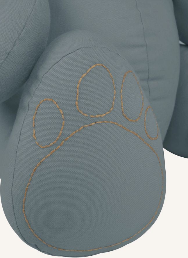 Oso Peluche en canvas de Algodón bio | Ice Blue S032