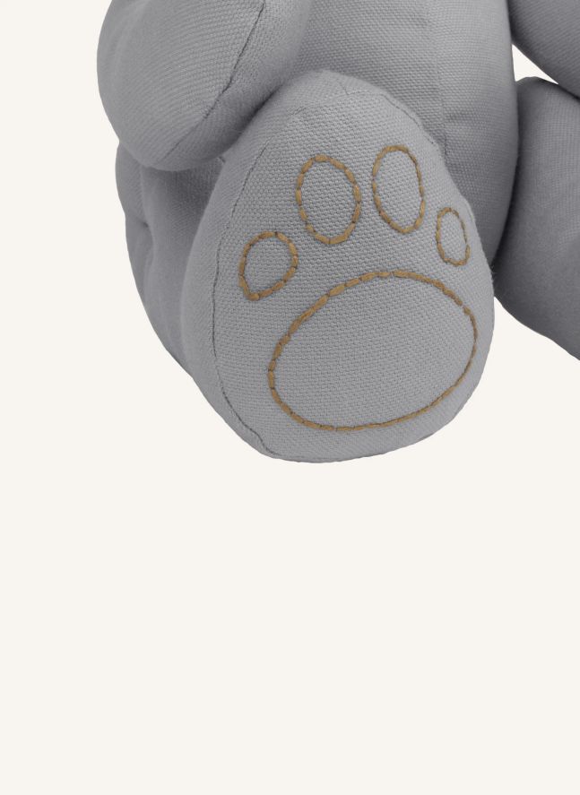 Oso Peluche en canvas de Algodón bio | Stone Grey S045