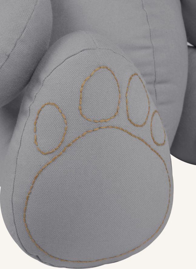 Oso Peluche en canvas de Algodón bio | Stone Grey S045