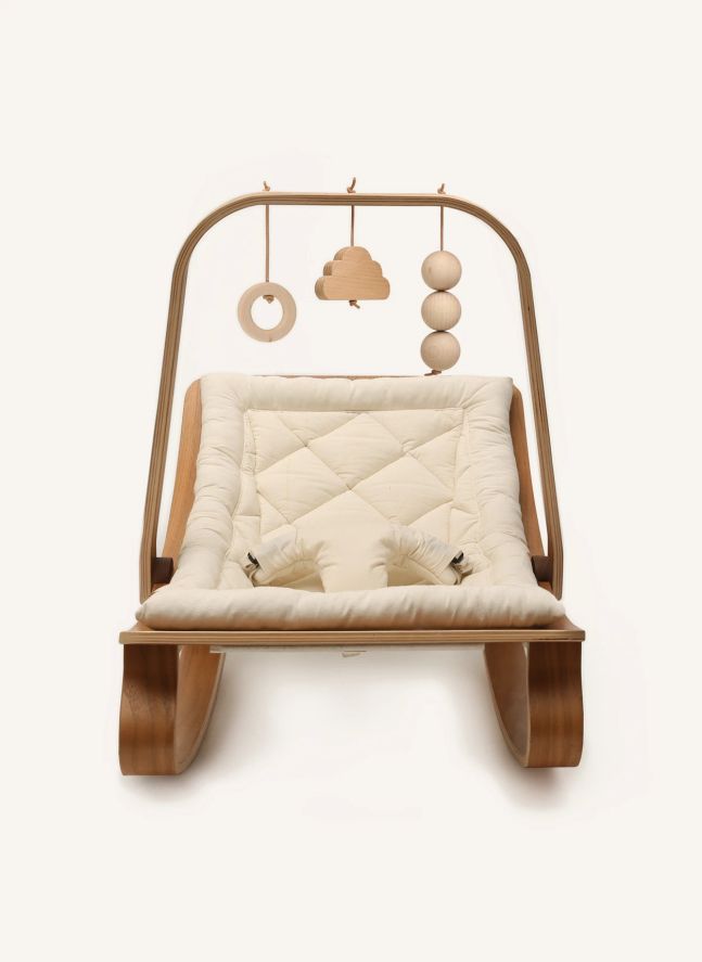Activity Arch with Toys for Levo Baby Bouncer | Walnut