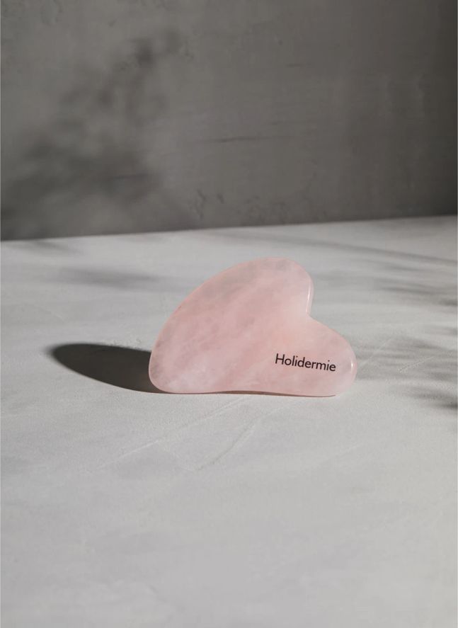Gua Sha visage en Quartz Rose