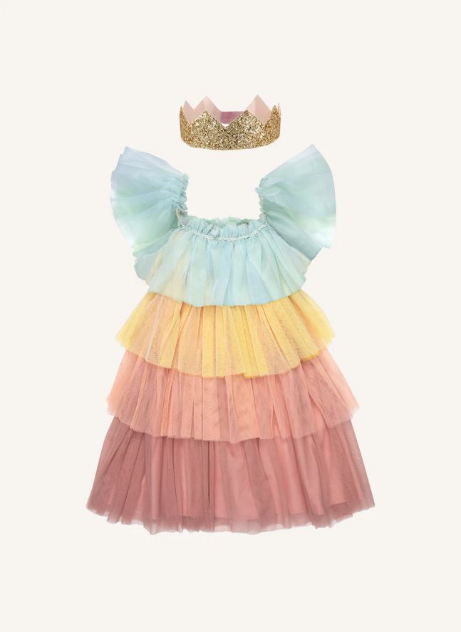 Déguisement de princesse arc-en-ciel