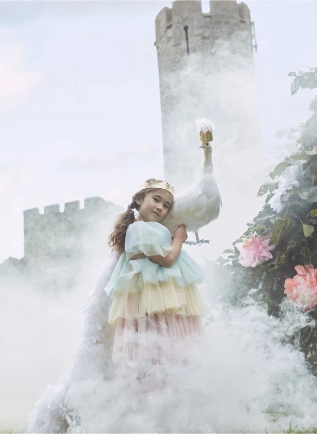 Déguisement de princesse arc-en-ciel