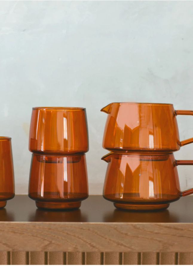 Sépia Glass Jug | Amber
