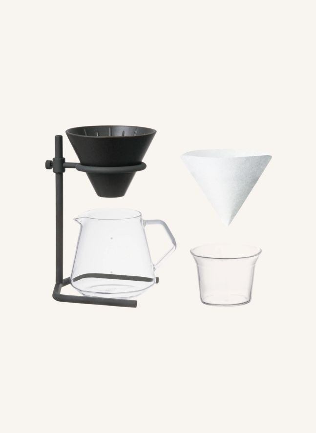 Slow Coffee Cup Set - 4 Cups | Black